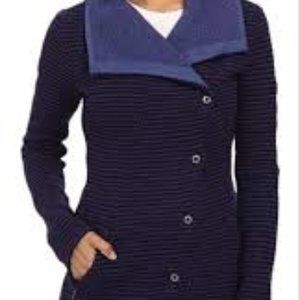 Prana Indigo Milana Wool Jacket Size Large